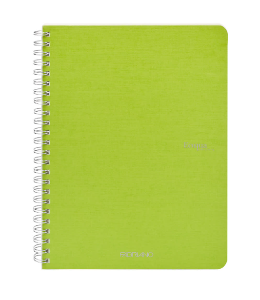 Fabriano Ecoqua Spiral-Bound Unlined Notebooks A5 70 Sheets