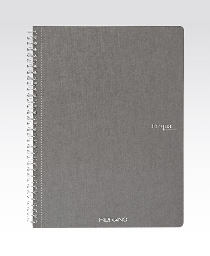 Fabriano Ecoqua Spiral-Bound Unlined Notebooks A5 70 Sheets