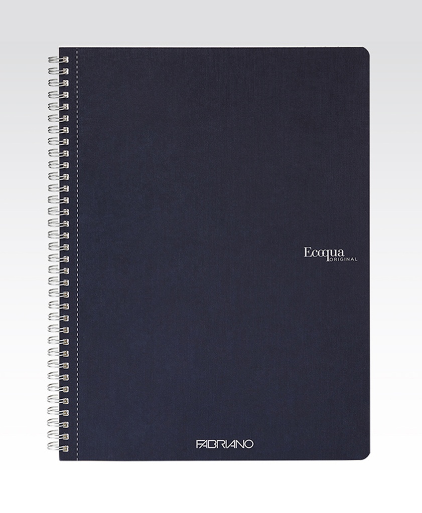 Fabriano Ecoqua Spiral-Bound Unlined Notebooks A5 70 Sheets