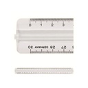 Ruler Plastic 20 cm with Wavy Frame