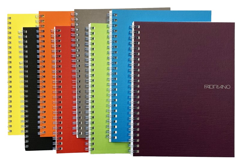 Fabriano Ecoqua Spiral-Bound Lined Notebook A4 70 Sheet