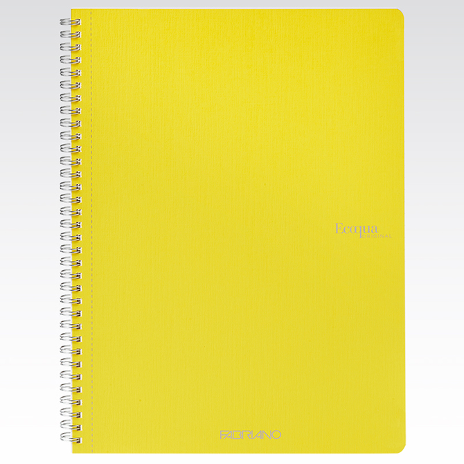 Fabriano Ecoqua Spiral-Bound Lined Notebook A4 70 Sheet