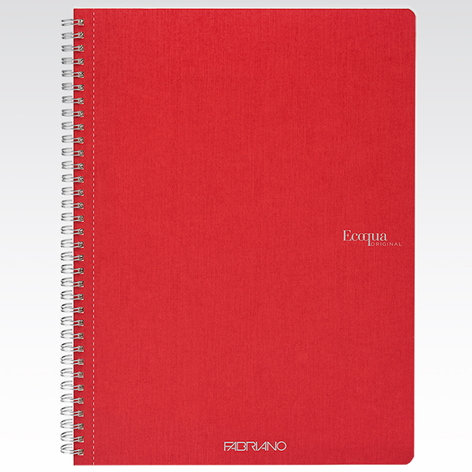 Fabriano Ecoqua Spiral-Bound Lined Notebook A4 70 Sheet