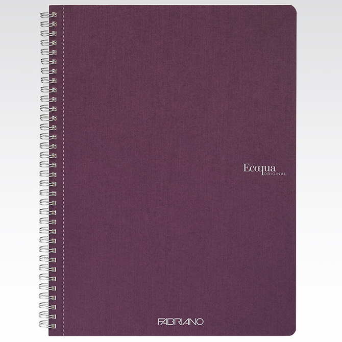 Fabriano Ecoqua Spiral-Bound Lined Notebook A4 70 Sheet