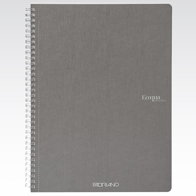 Fabriano Ecoqua Spiral-Bound Lined Notebook A4 70 Sheet