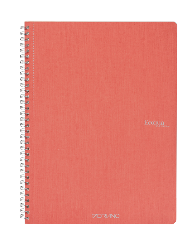 Fabriano Ecoqua Spiral-Bound Lined Notebook A4 70 Sheet