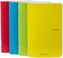 Fabriano Ecoqua Original Pocket-Sized Notebook, Blank Sheets, Spring Colors