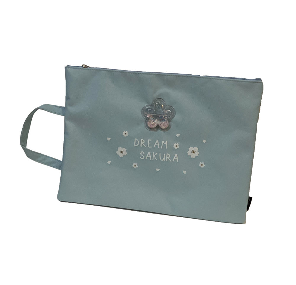 A4 File Pouch Languo, Dream Sakura Blue