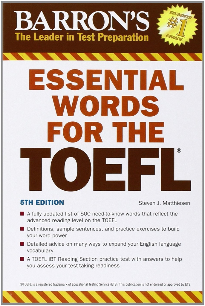 Essential Words for the TOEFL