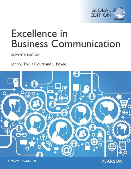 Excellence in Business Communication 11th Ed