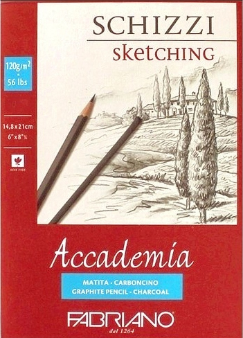 Fabriano Academia Schizzi Sketching book A5 50 sheets 120gm