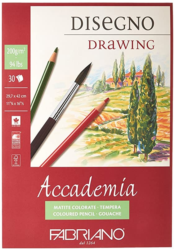 Fabriano Accademia Disegno Drawing book A3 30 sheets 200gm