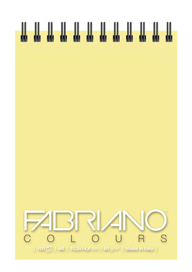 Fabriano Colours A6, 100 Blank Sheets, Banana