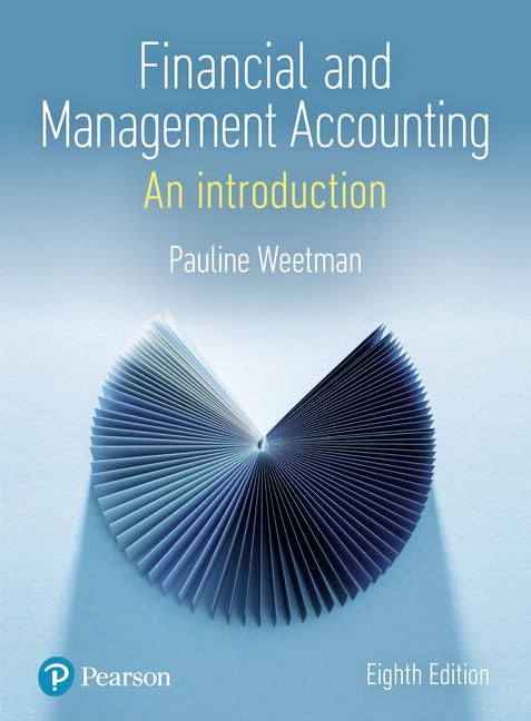 Financial and Management Accounting: An introduction 8E