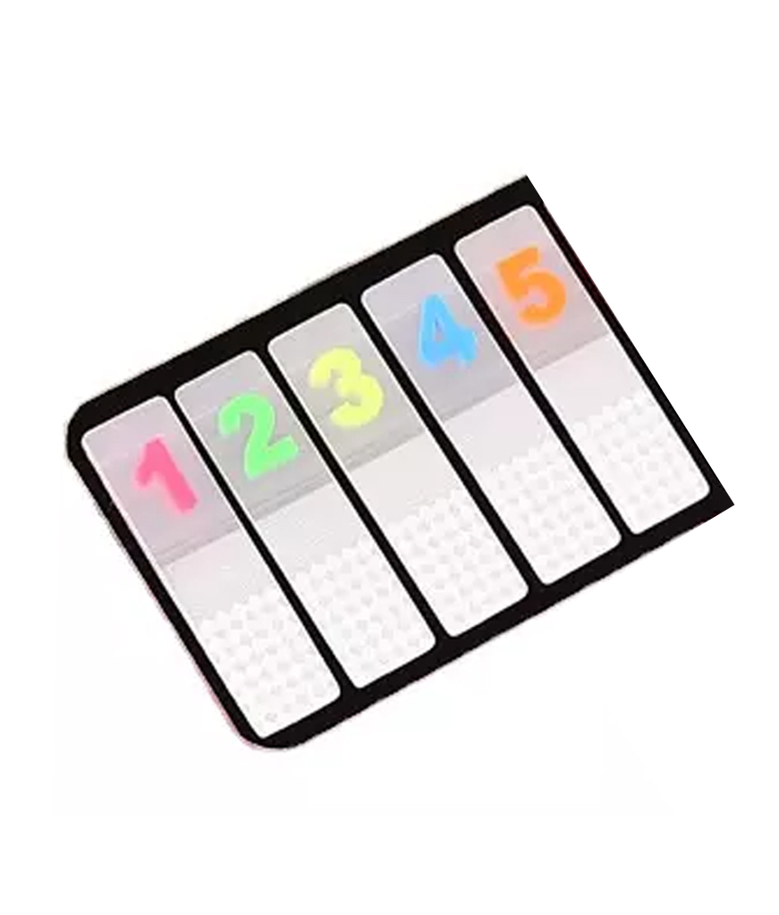 Sticky Notes Tabs, Neon Page Numbers Markers