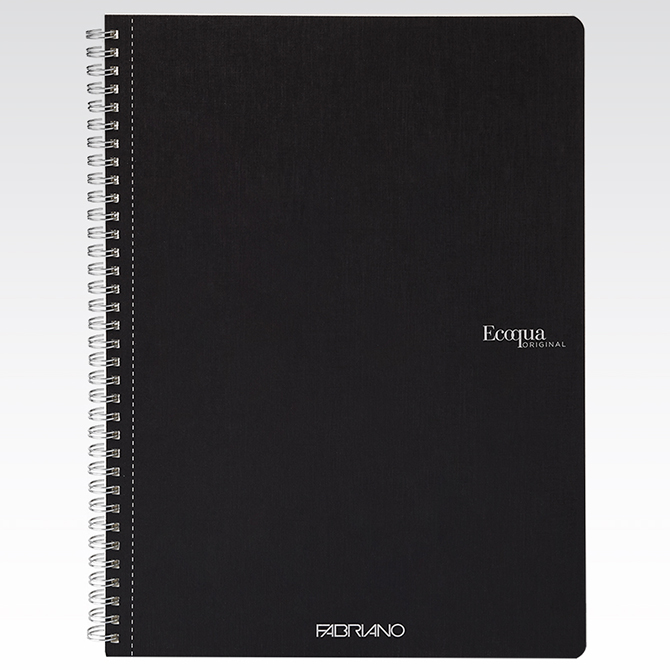 Fabriano Ecoqua Spiral-Bound Lined Notebook A4 70 Sheet