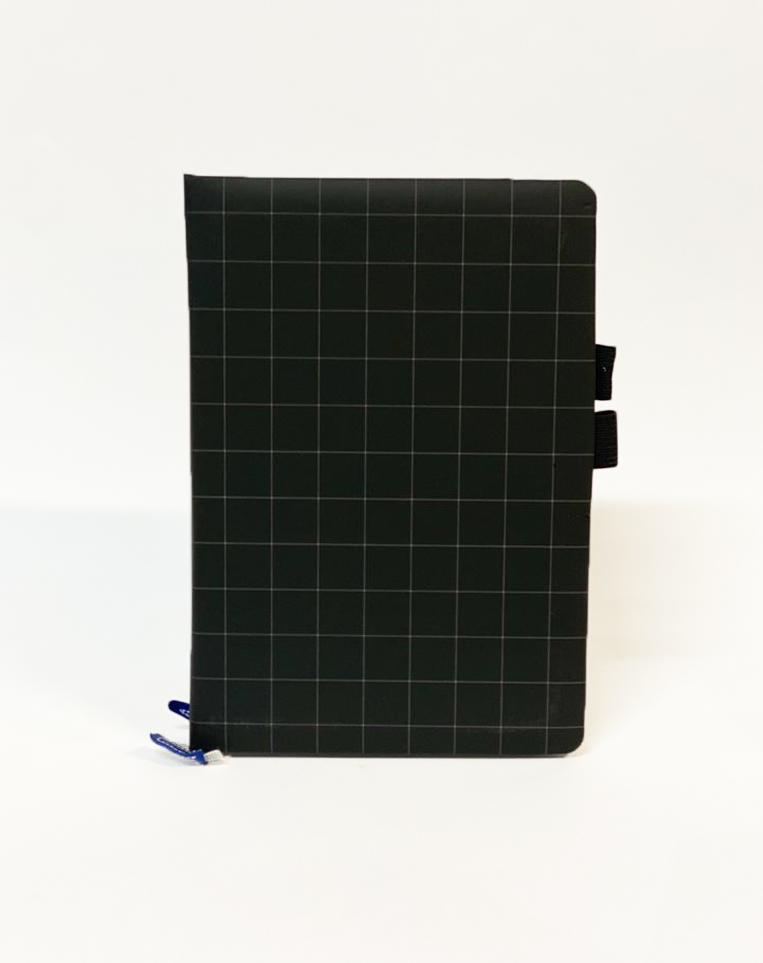 Notebook A5 Hardcover with Pen Holder, Black