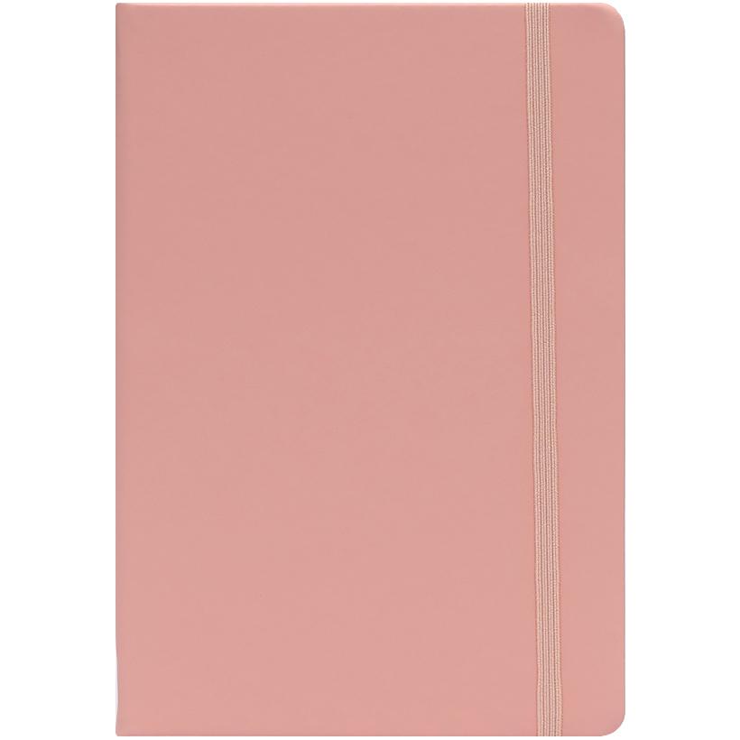 Notebook A5 Hardcover with Button, Peach