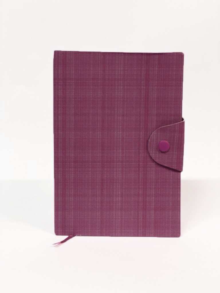 Notebook A5 with Button, Magenta