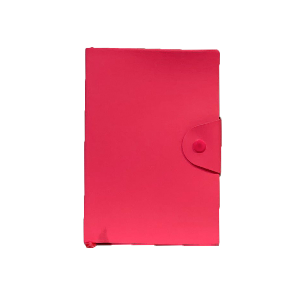 Notebook A5 with Button, Pink