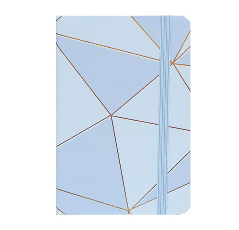 Notebook A5 Hardcover with Rubber, Blue