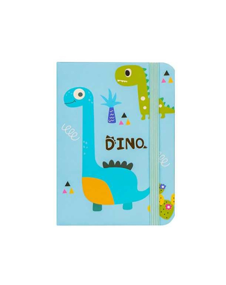 Notebook A5 Hardcover with Rubber, Dino