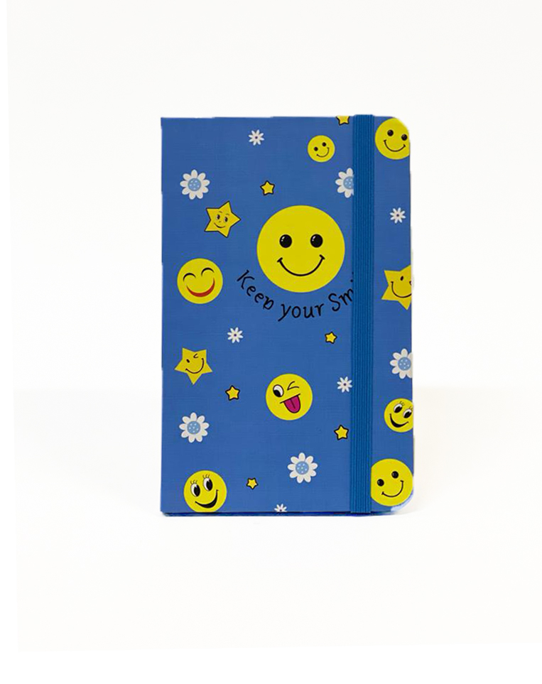 Notebook A6 Hardcover with Rubber, Keep Your Smile