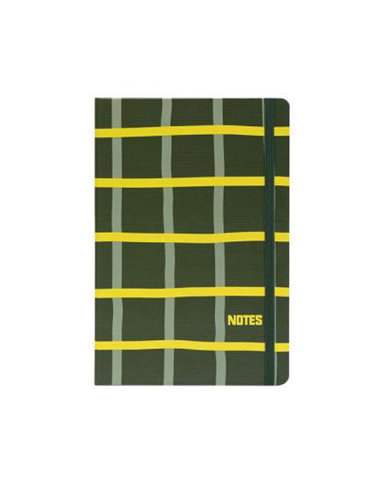 Notebook A6 Hardcover with Rubber, Green