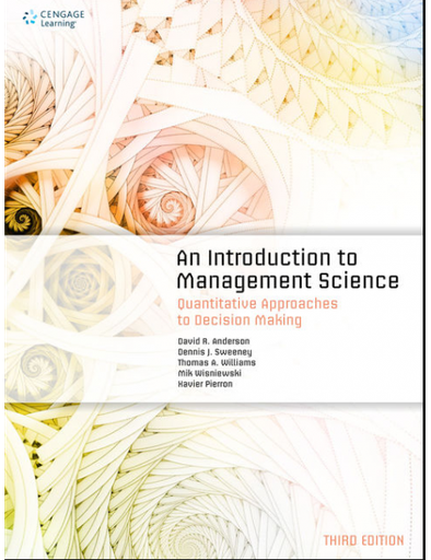 An Introduction to Management Science 