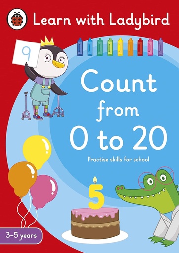 Count from 0 to 20, A Learn with Ladybird Activity Book 3-5 years