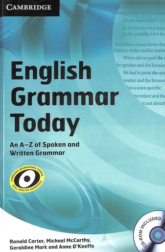 English Grammar Today An A-Z of Spoken and Written Grammar