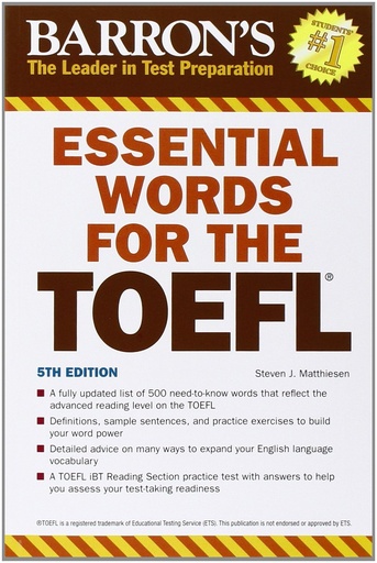 Essential Words for the TOEFL