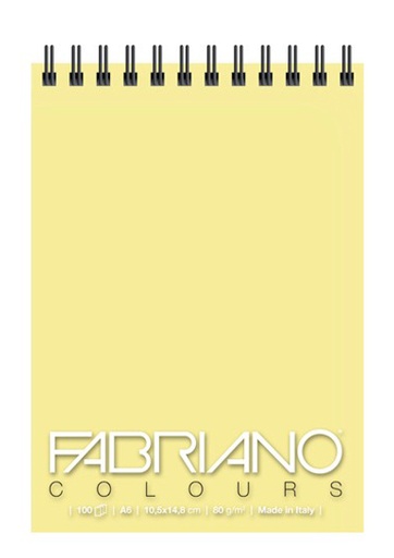 Fabriano Colours A6, 100 Blank Sheets, Banana