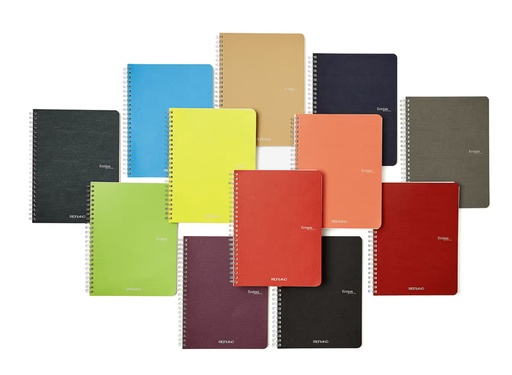 Fabriano Ecoqua Spiral-Bound Unlined Notebooks A5 70 Sheets