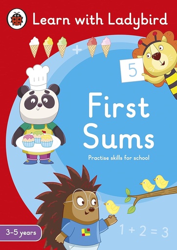 First Sums, A Learn with Ladybird Activity Book 3-5 years