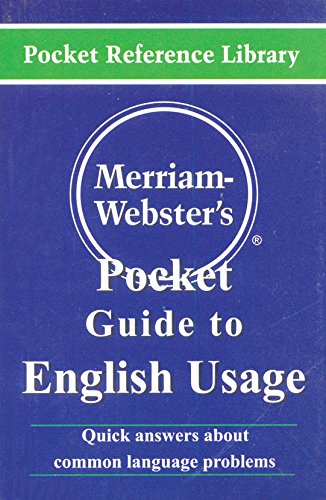 Merriam-Webster's Pocket Guide to English Usage