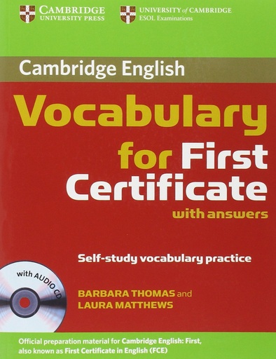 Vocabulary for First Certificate with Answers and Audio CD