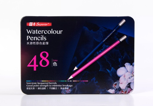 Watercolor Pencils, 48 color, Superior 