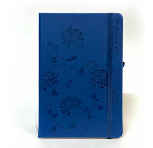 Notebook A5 Hardcover with Rubber Band, Navy