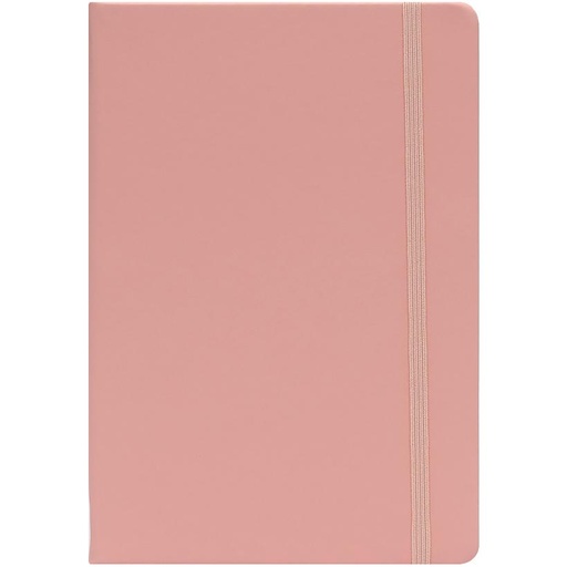 Notebook A5 Hardcover with Button, Peach