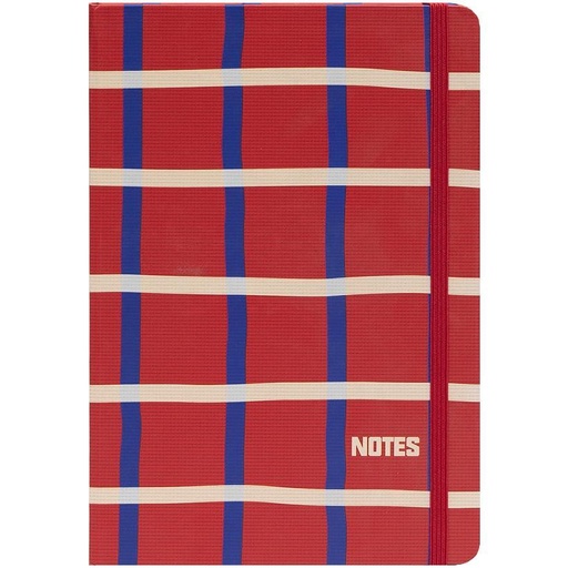 Notebook A5 Hardcover with Button, Red