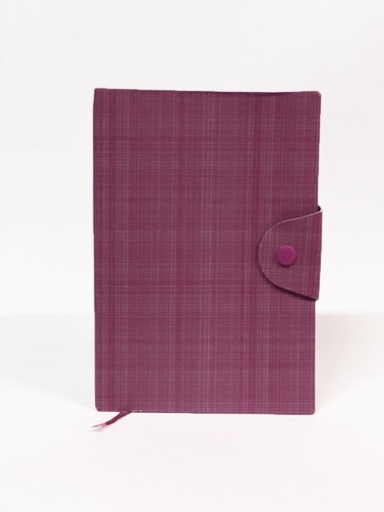 Notebook A5 with Button, Magenta