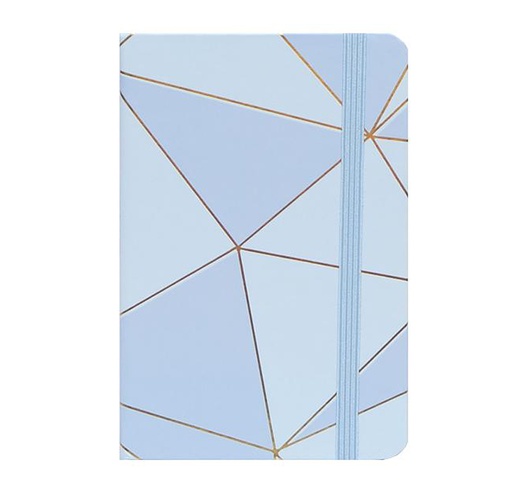 Notebook A5 Hardcover with Rubber, Blue