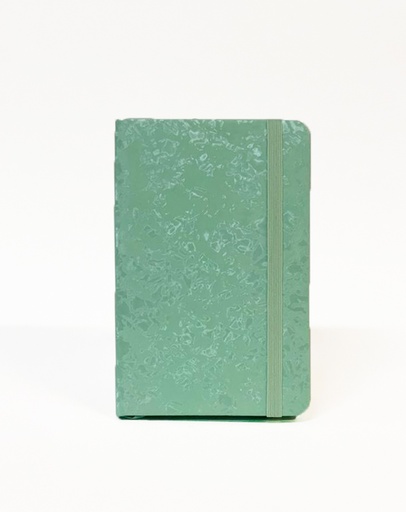 Notebook A6 Hardcover with Rubber, Mint Green