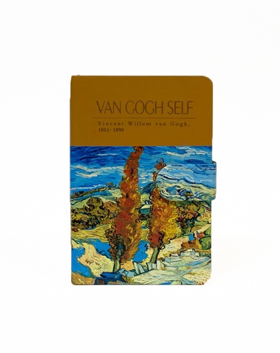 Notebook A6 Hardcover with Magnetic Clip, Van Gogh Self