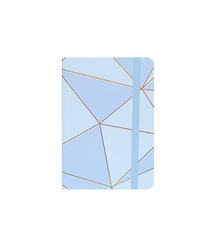 Notebook A7 Hardcover with Rubber, Blue