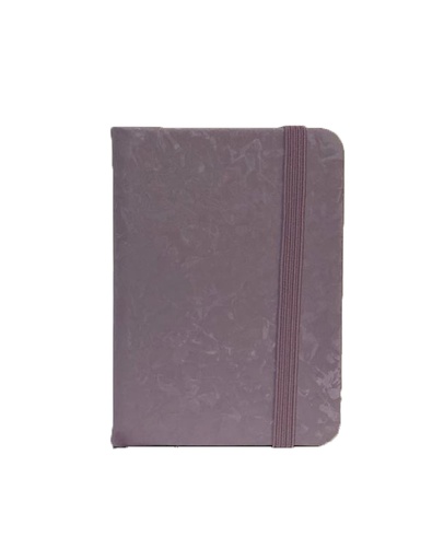 Notebook A7 Hardcover with Rubber, Purple