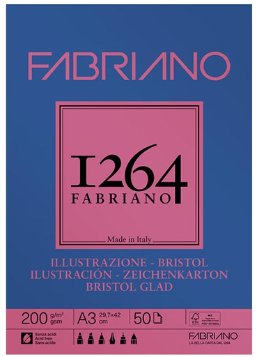 Fabriano 1264 Bristol (A4, A3) 200 gm