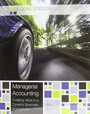 Managerial Accounting, Global Edition 